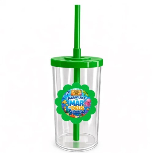 Copo Short Drink Flor Personalizado Maravilhas Mar de Deus