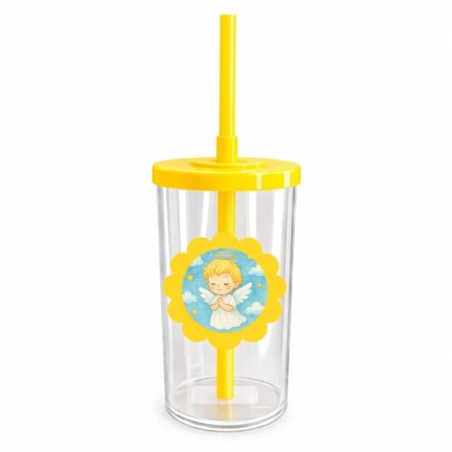 Copo Short Drink Flor Personalizado Meu Batizado