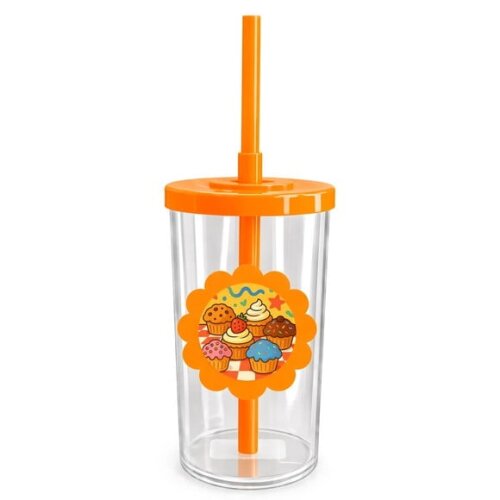 Copo Short Drink Flor Personalizado Muffins