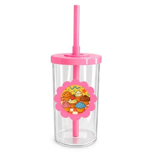 Copo Short Drink Flor Personalizado Muffins