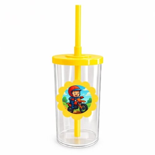 Copo Short Drink Flor Personalizado Motocross