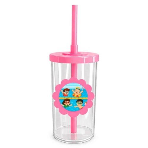 Copo Short Drink Flor Personalizado Natação