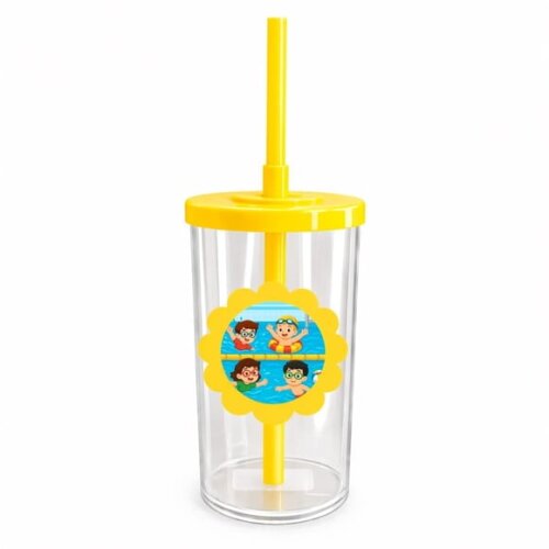 Copo Short Drink Flor Personalizado Natação