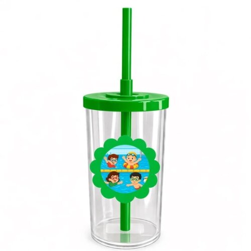 Copo Short Drink Flor Personalizado Natação