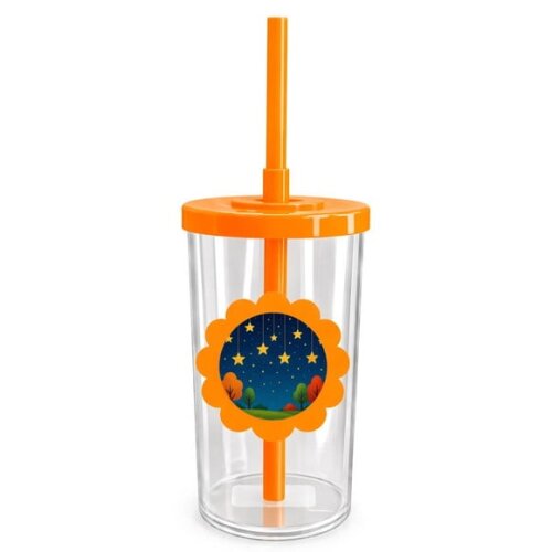 Copo Short Drink Flor Personalizado Noite das Estrelas