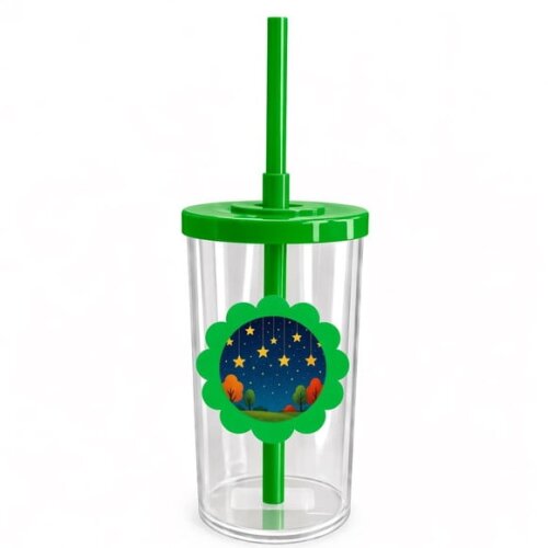 Copo Short Drink Flor Personalizado Noite das Estrelas