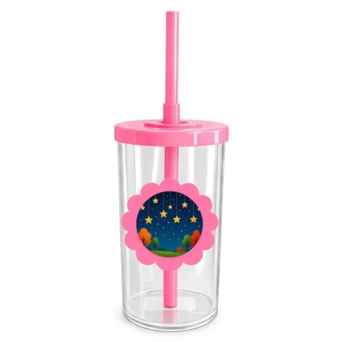 Copo Short Drink Flor Personalizado Noite das Estrelas
