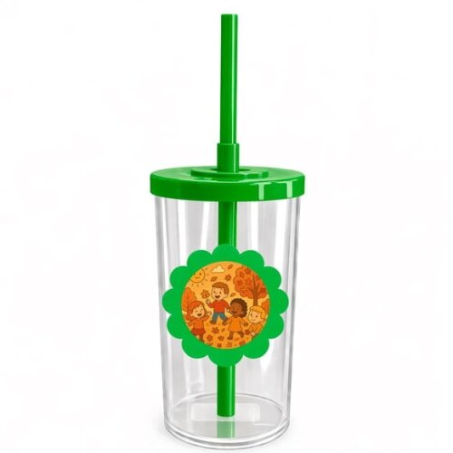 Copo Short Drink Flor Personalizado Outono Divertido
