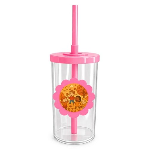 Copo Short Drink Flor Personalizado Outono Divertido