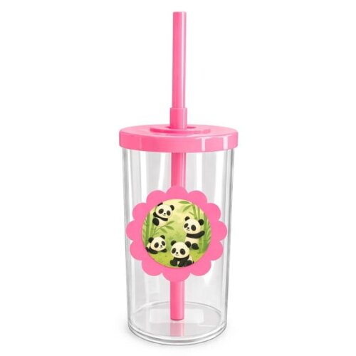 Copo Short Drink Flor Personalizado Pandinhas