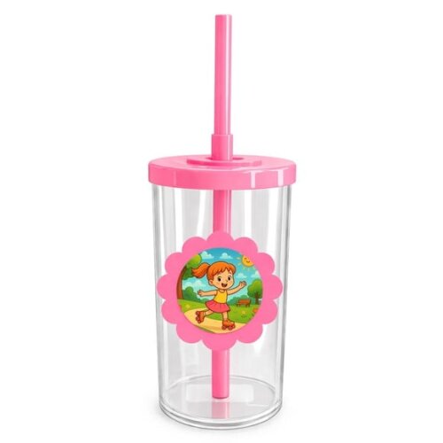 Copo Short Drink Flor Personalizado Patins