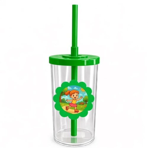 Copo Short Drink Flor Personalizado Patins