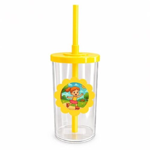 Copo Short Drink Flor Personalizado Patins