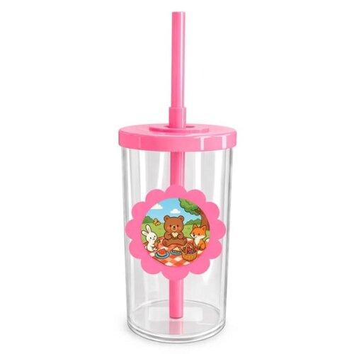 Copo Short Drink Flor Personalizado Picnic