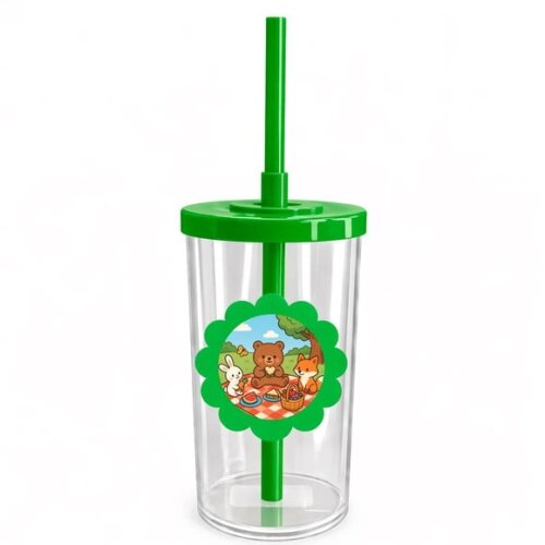 Copo Short Drink Flor Personalizado Picnic