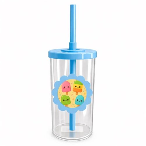 Copo Short Drink Flor Personalizado Picolés