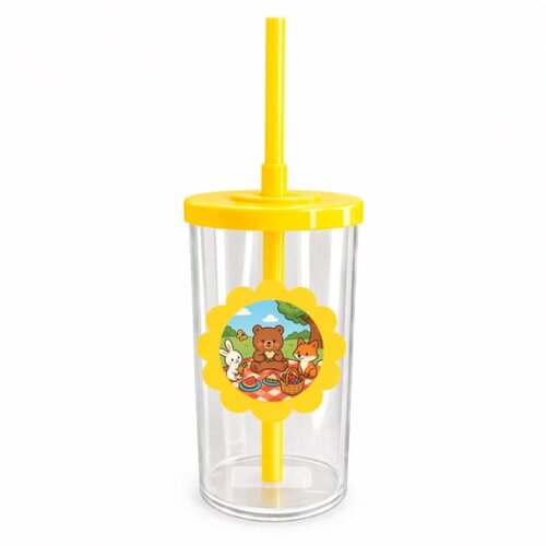Copo Short Drink Flor Personalizado Picnic