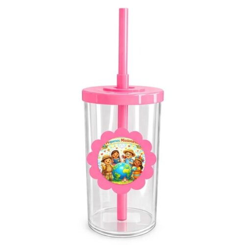 Copo Short Drink Flor Personalizado Pequenos Missionários