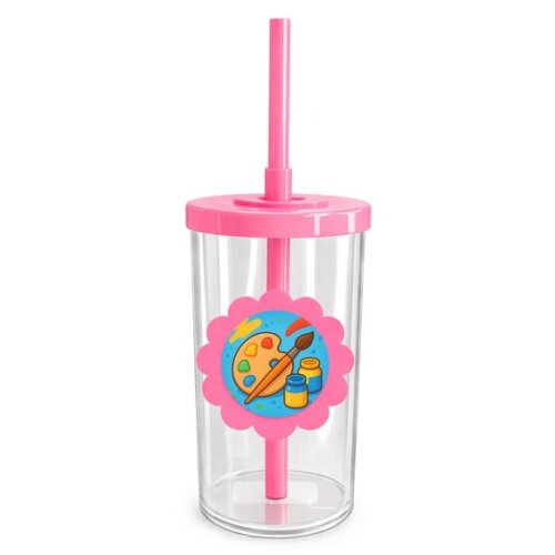 Copo Short Drink Flor Personalizado Pintura e Tintas