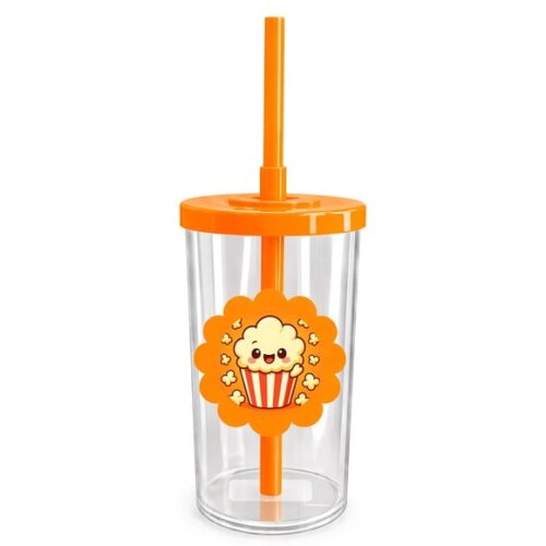 Copo Short Drink Flor Personalizado Pipoca