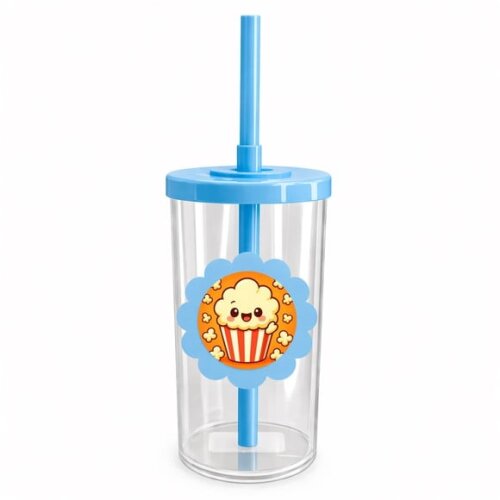 Copo Short Drink Flor Personalizado Pipoca