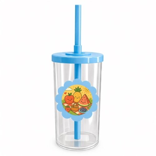 Copo Short Drink Flor Personalizado Piquenique das Frutas