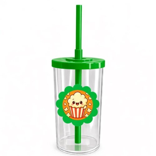 Copo Short Drink Flor Personalizado Pipoca