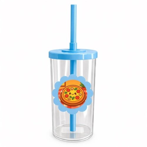 Copo Short Drink Flor Personalizado Pizza Divertida
