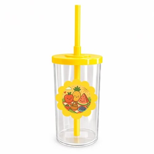 Copo Short Drink Flor Personalizado Piquenique das Frutas