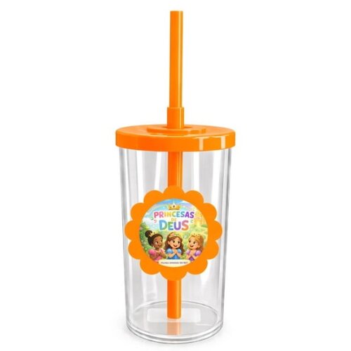 Copo Short Drink Flor Personalizado Princesas de Deus