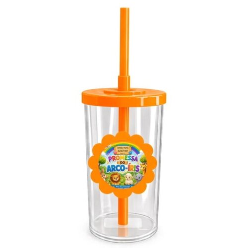 Copo Short Drink Flor Personalizado Promessa do Arco-íris