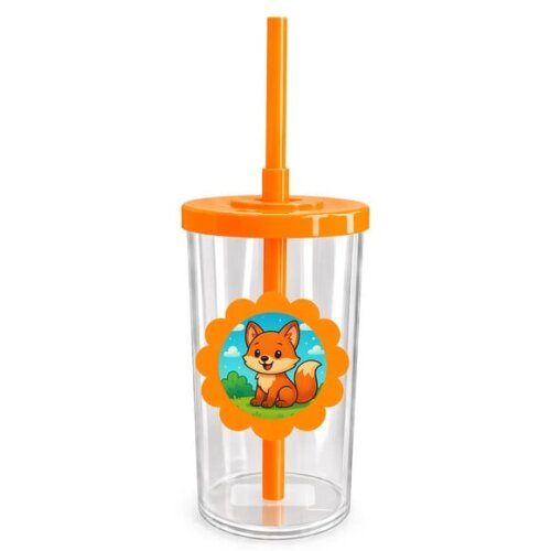 Copo Short Drink Flor Personalizado Raposinha