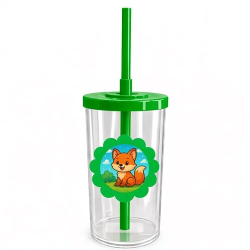 Copo Short Drink Flor Personalizado Raposinha