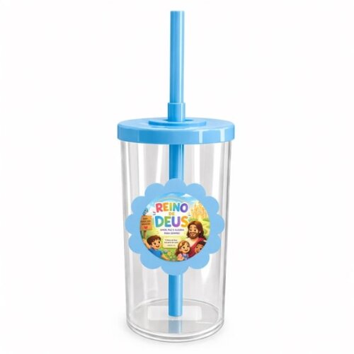 Copo Short Drink Flor Personalizado Reino de Deus
