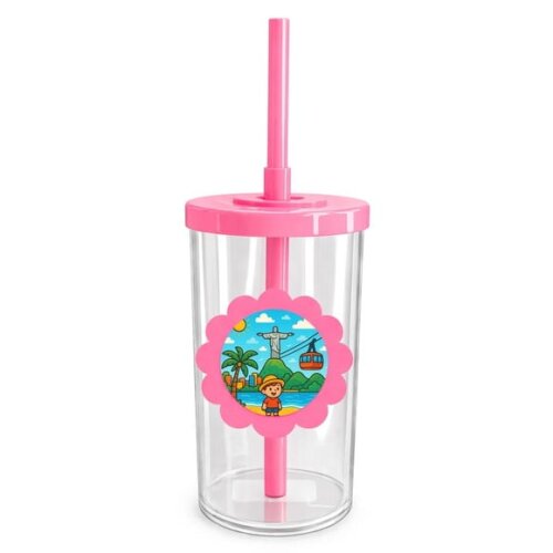 Copo Short Drink Flor Personalizado Rio de Janeiro