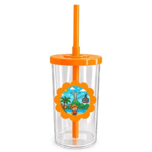 Copo Short Drink Flor Personalizado Rio de Janeiro