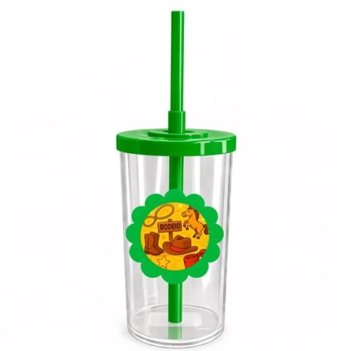 Copo Short Drink Flor Personalizado Rodeio