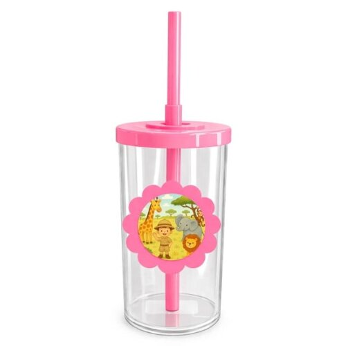 Copo Short Drink Flor Personalizado Safari