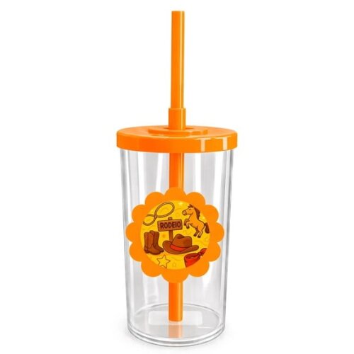 Copo Short Drink Flor Personalizado Rodeio