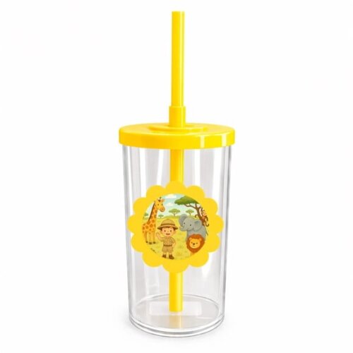 Copo Short Drink Flor Personalizado Safari
