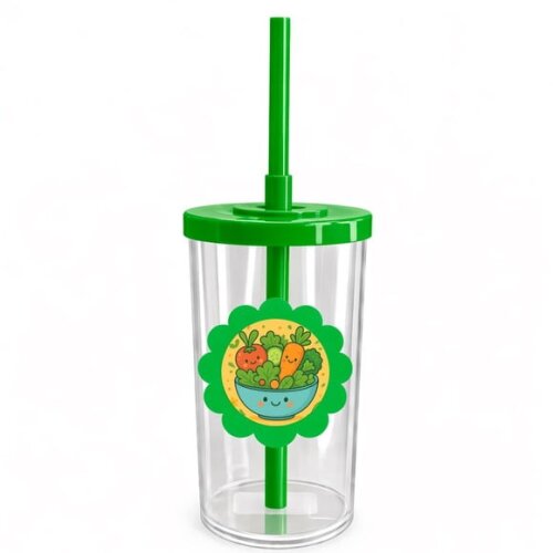 Copo Short Drink Flor Personalizado Salada Divertida