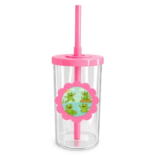 Copo Short Drink Flor Personalizado Sapos Divertidos