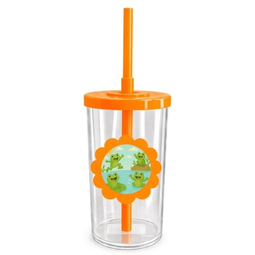 Copo Short Drink Flor Personalizado Sapos Divertidos