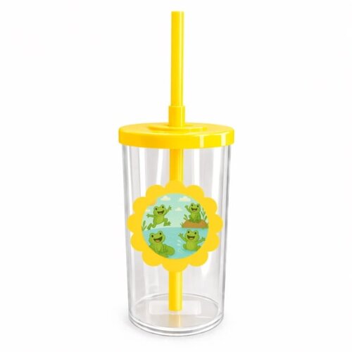 Copo Short Drink Flor Personalizado Sapos Divertidos