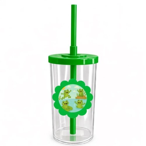 Copo Short Drink Flor Personalizado Sapos Divertidos
