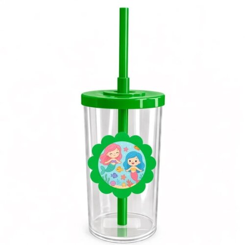Copo Short Drink Flor Personalizado Sereias