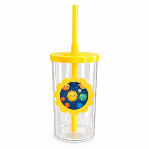 Copo Short Drink Flor Personalizado Sistema Solar