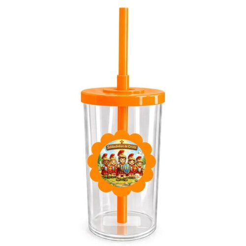 Copo Short Drink Flor Personalizado Soldadinhos de Cristo