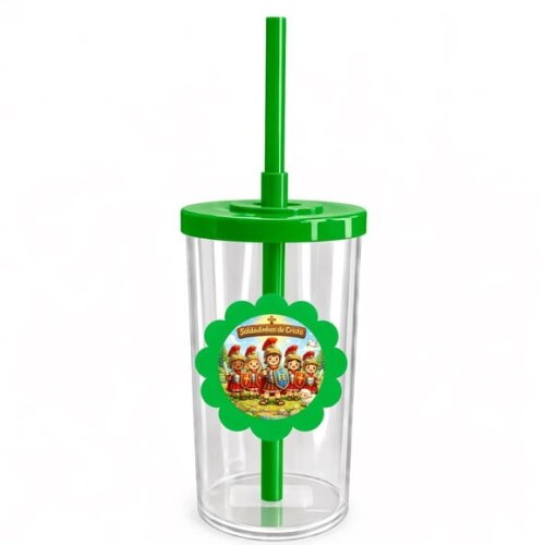 Copo Short Drink Flor Personalizado Soldadinhos de Cristo