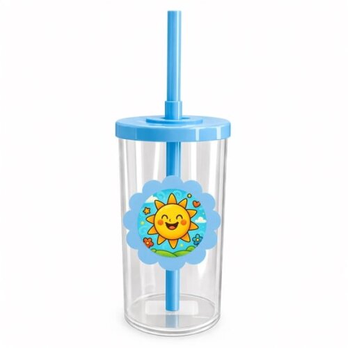 Copo Short Drink Flor Personalizado Sol Sorridente